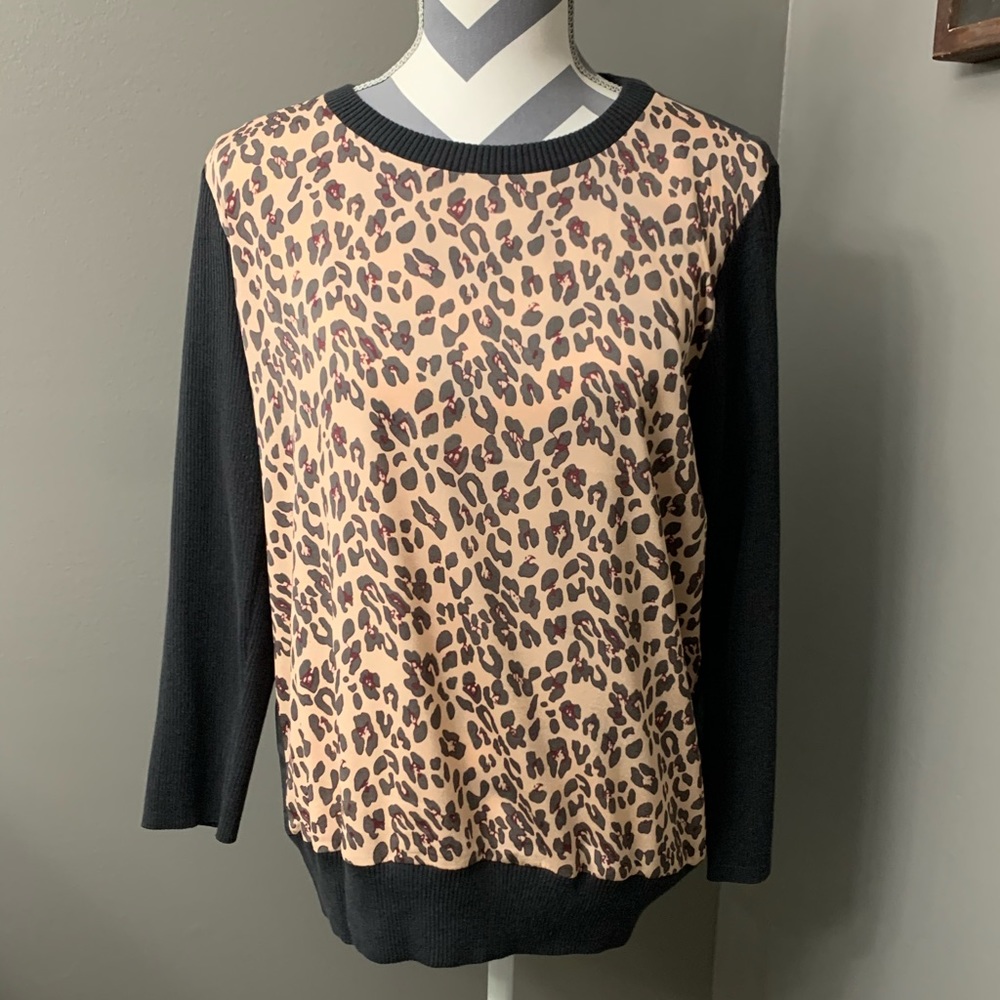 Gianni Bini 3/4 Sweater Top Large